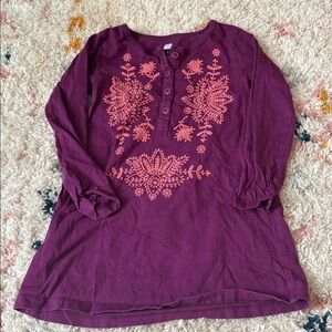 Tea Collection Violet Dress with Pink Accents Size 3T